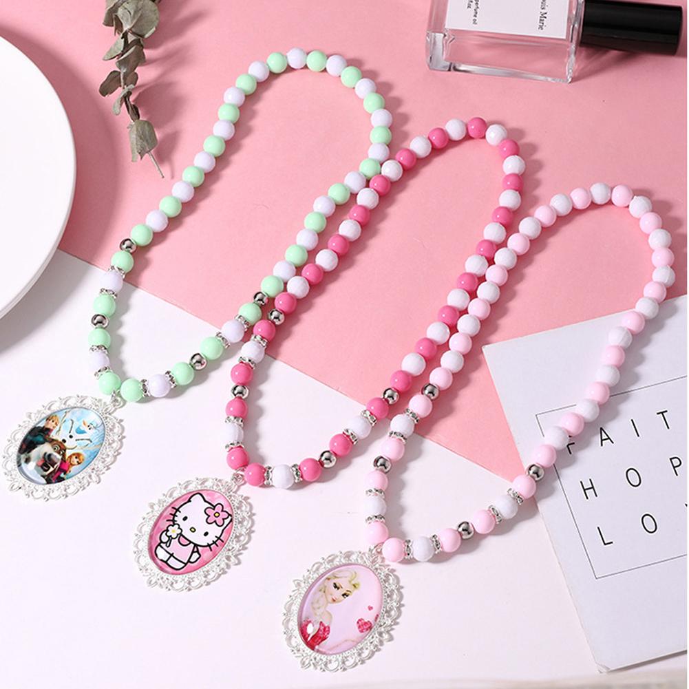 4pcs/set Children Jewelry Ring Necklace Earrings Bracelet Photography Props for Girls