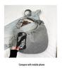 Korean Plaid Canvas Underarm Bag - Large Capacity Crossbody for Women, 2025 Style