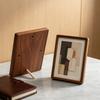 Solid Walnut Chinese Style Round Corner Photo Frame for Calligraphy and Wall Art Mounting