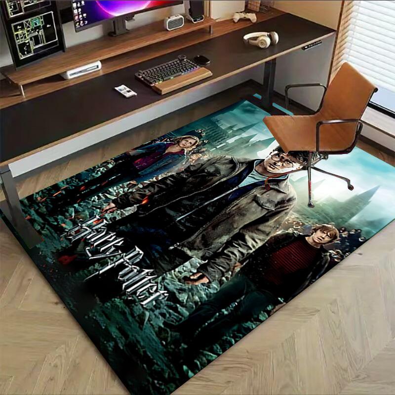1pc Harry Potter Carpet, for Home & Office Decor, Desk Chair Carpet, Festive Gift,Conference Room CarpetL1287