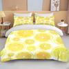 10 Sizes Fruit Pattern Bedding Three Piece Set King Size Double Bedding Set Microfiber Duvet Cover Set  Queen Duvet Cover Set