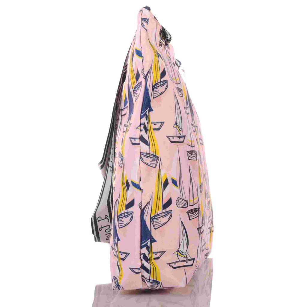 Strandtasche mit Segelbooten im maritimen Design