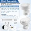 385314349 Toilets Water Valve Replacement for Dometic Sealand Vacuflush Pedal Flush Toilets, RV Toilet Parts for Dometic Toilet Valve Includes Screws