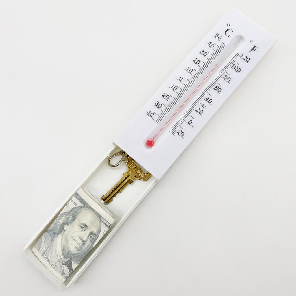 Safe Hide Stuff Container Thermometer Secret Hidden Diversion Safe Money Jewelry Storage Home Security Storage Box Decor