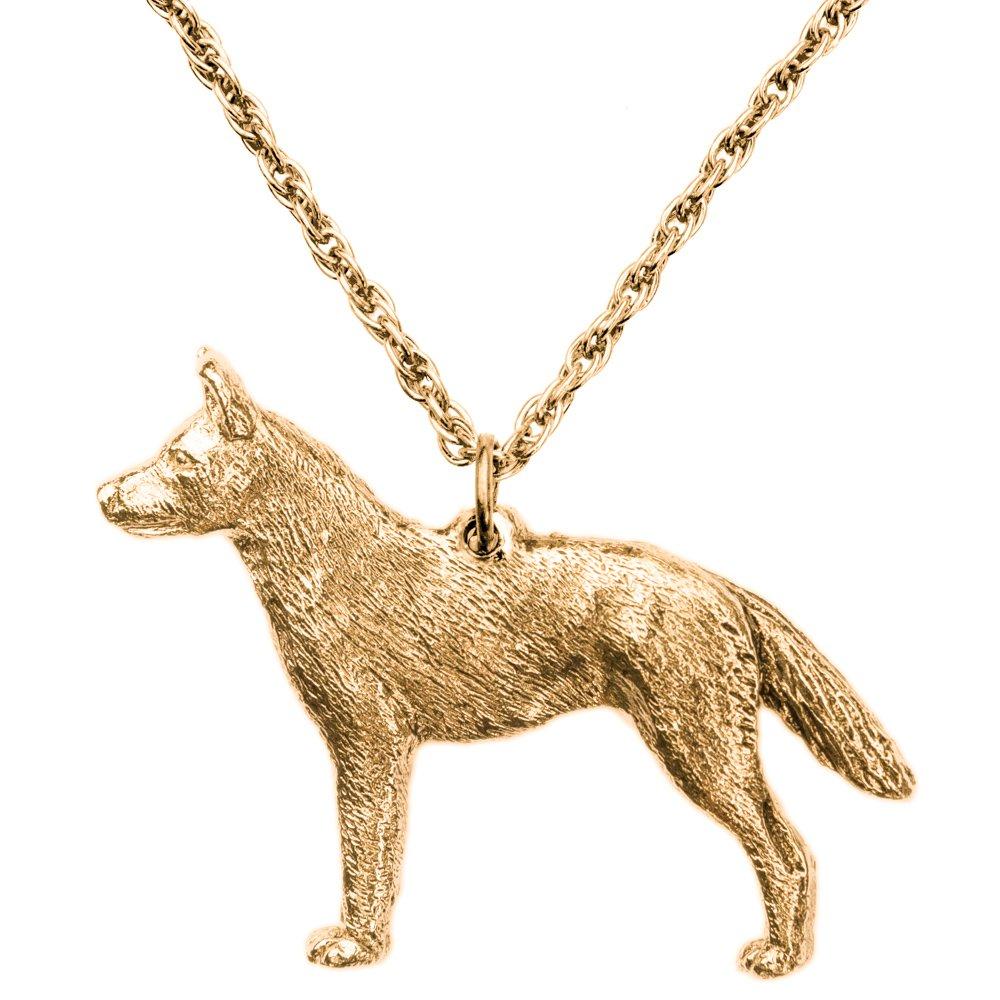 Australian Kelpie, British-made Art Dog Pendant Necklace Collection
