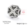 Teamer Stainless Steel Vintage Charms for Jewelry Making Lovely Antique Heart Daisy Puppy Paw Pendant Crafting Accessories