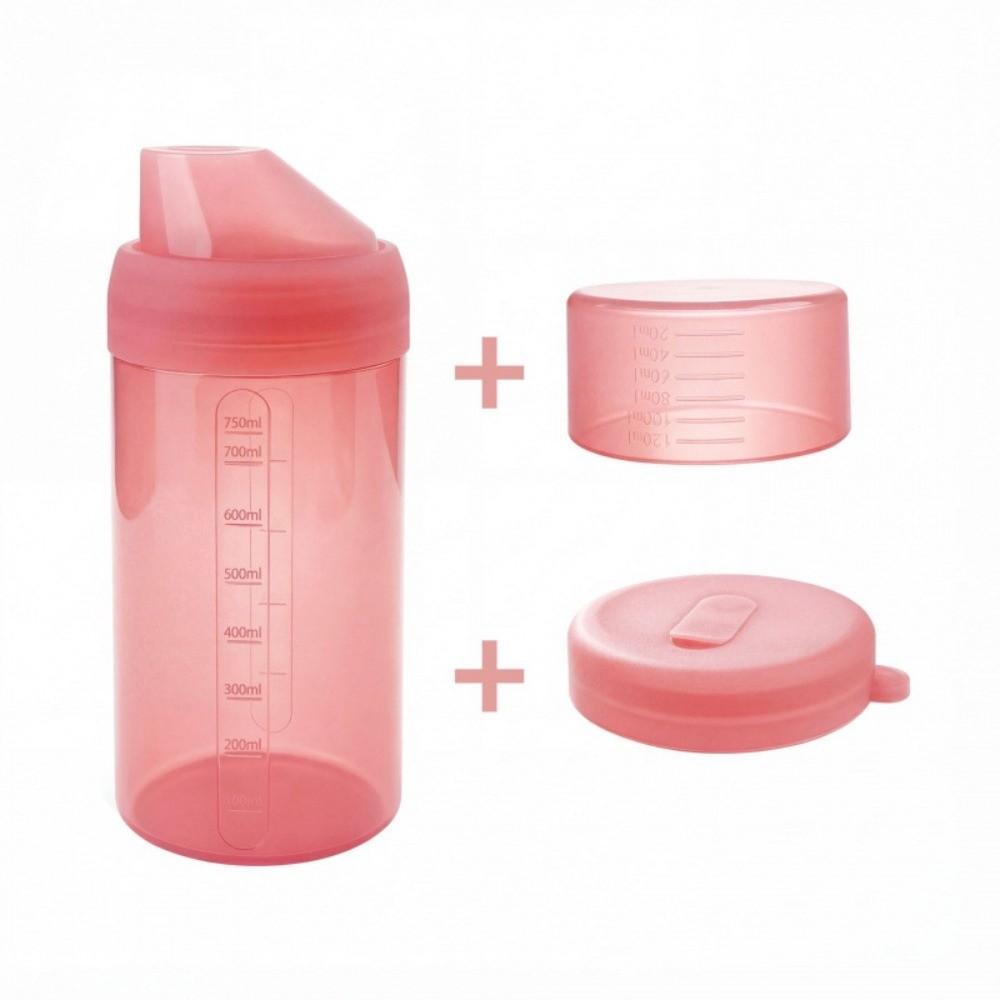 Leak-Proof Food Storage Cup Silicone with Scale Sealing Canister Detachable Lid Airtight Seal Oat Cup Refrigerator Storage