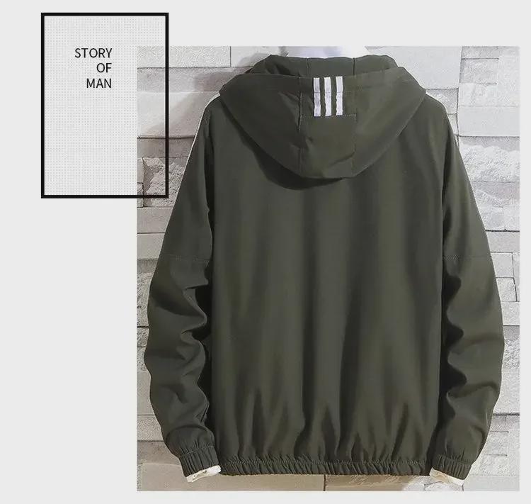 2022 Men's Trendy Hooded Spring/Autumn Lightweight Jacket