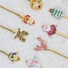 4pcs/set Christmas Stainless Steel Coffee Spoons Tea Scoops Fork Festival Party Tableware Christmas NewYear Gifts