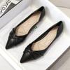 Brand 2025 New Soft Fairy Shoes Gentle Flat Bottom with Skirt Single Shoes Women's Spring Pointed Tip Laden Shoes Four Seasons Big Shoes