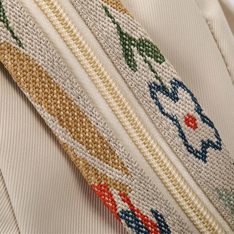 Casual Travel Backpack Lightweight Student Bookbag Urban Minimalist Canvas Bag with Zipper Waterproof Leisure Outdoor Bag