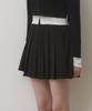 Belloel Basic Pleated Skirt Black