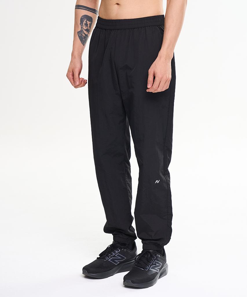 Leijibi Camp Running Sports Pants Windbreaker Jogger Pants M Black