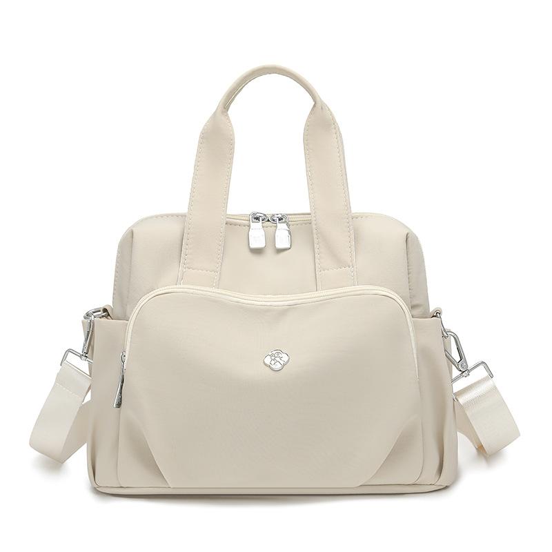 

Shoulder Bag Lightweight Universal Handbag Nylon Bag Women s Shoulder Crossbody Bag бежевый