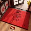 Entrance Door Floor Mat Red Entrance Foot Mat Foyer Home Use Dirt Resistant and Dust Removal Carpet