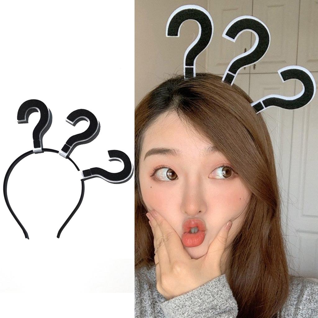Novelty Prank Exclamation Mark Headpiece Prom Birthday Hairbands Fun Headwear Eye-catching Goof Hair Headwear