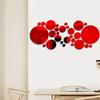 26/32-Piece Round Mirror Wall Stickers - 3D Decorative Set: Small and Large Circles, Large Circle 15cm