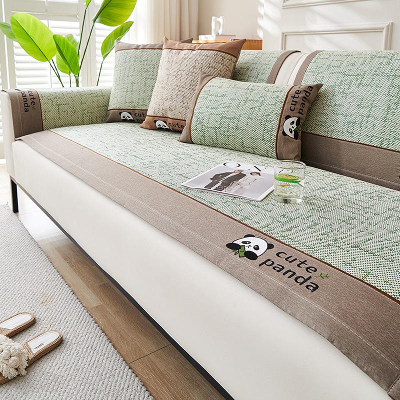 Cool Rattan Sofa Cushion Summer Seat Cushion One-Piece Combination Sofa Cover New  Summer Cool Cover