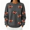 Unisex Fashion Print Crewneck Long Sleeve Sweatshirt Top for Casual Everyday Wear