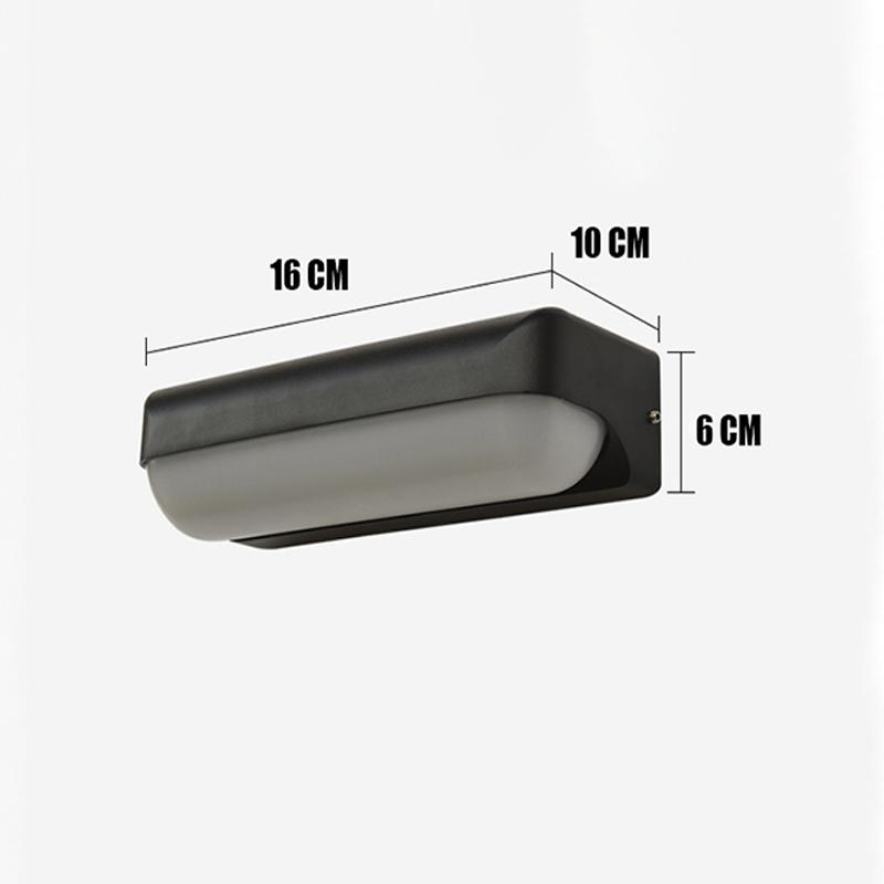 

Уличный настенный светильник с двумя головками, простой светильник для крыльца, балкона, внутреннего/наружного двора, IP65, водонепроницаемый светодиодный настенный светильник AC85-265V 24W Cold light