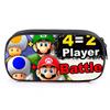 Mario Game Double Layer Pencil Case, Student Stationery Organizer, Large Capacity Pen Bag