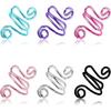 10/14/15 Pcs Snake Shape Crochet Tension Rings Open Finger Rings Adjustable Crochet Rings