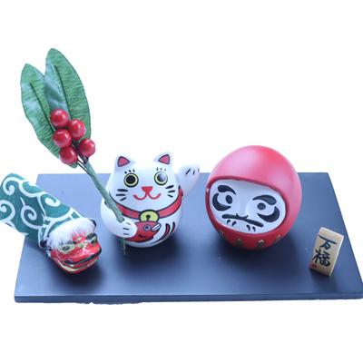 Sakuya New Auspicious Decorations Includes a Sticker To Bring Good Fortune and Fulfill Your Daruma Kadomatsu Pine X () Year's - Wishes! Doll,