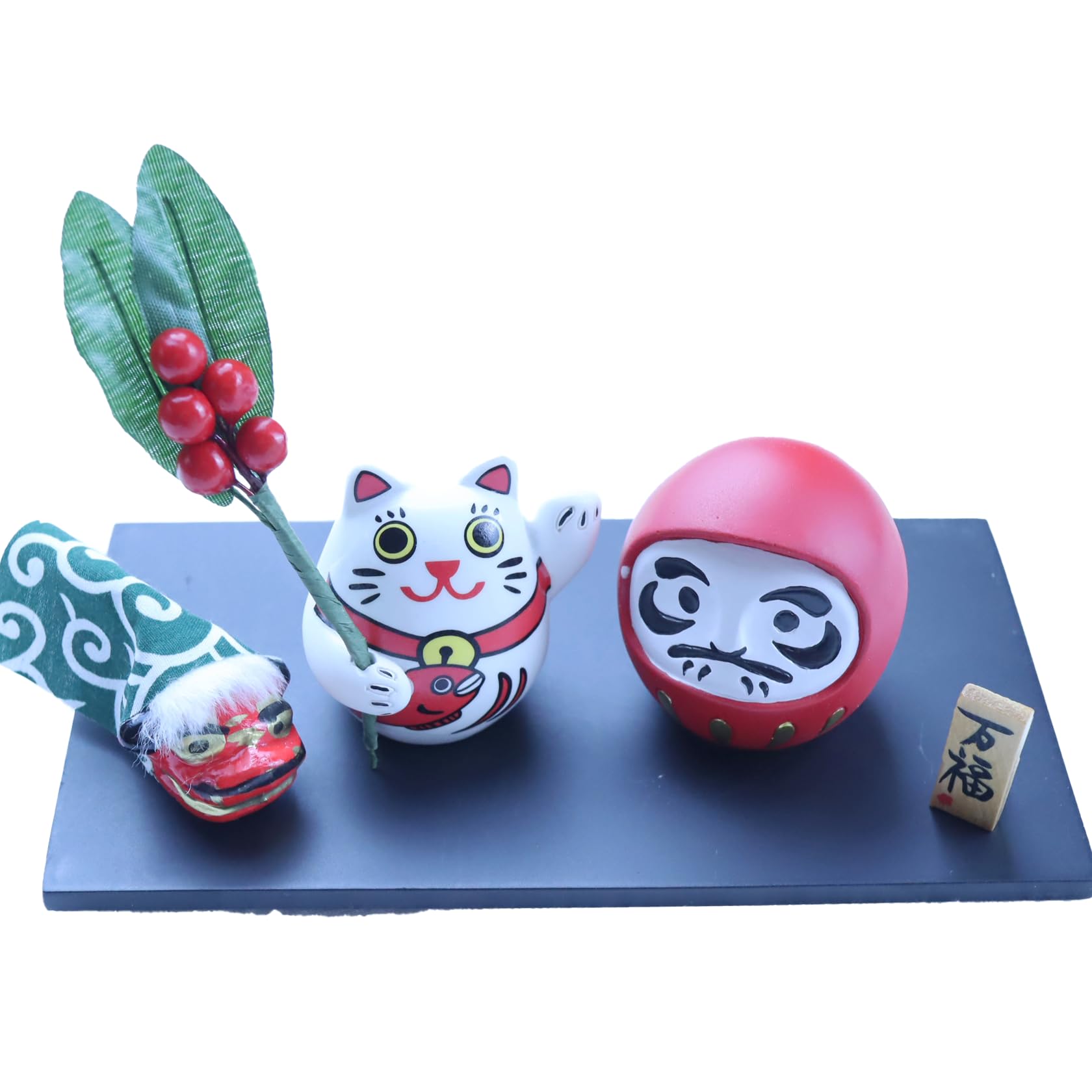 

Sakuya New Auspicious Decorations Includes a sticker to bring good fortune and fulfill your Daruma Kadomatsu pine x () Year s - wishes! doll,