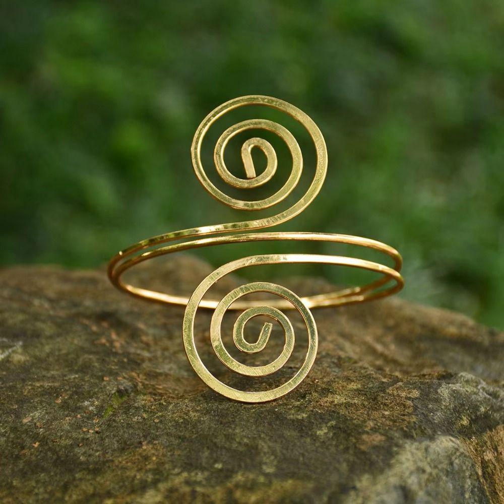 Golden Leaves Arm Cuff Bracelets Adjustable Geometry Arm Bracelet Bangle Metal Armband Set  Party