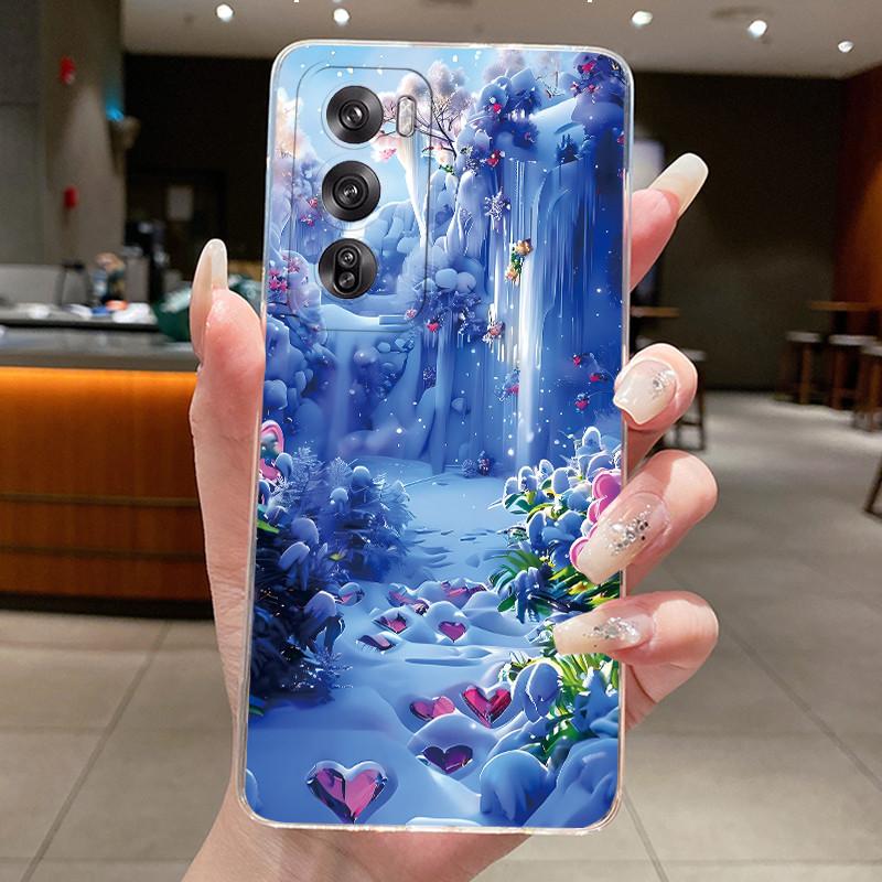 Casing For Oppo Reno 12 5G CPH2625 Case Oppo Reno 12 Pro 5G CPH2629 Back Cover Aesthetic Cute Cat Transparent Soft Phone Case