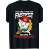 Men's Cool Fire Brigade Outfit - Fireman T-shirt, Black, S