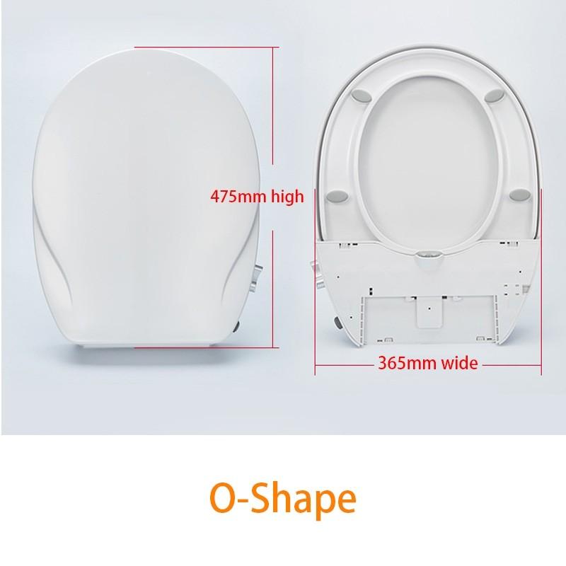 Soft Closing Silence Toilet Seat Cover Manual Control Universal Toilet Seat Lid Non-Electric Flushing Bidet Toilet Seat