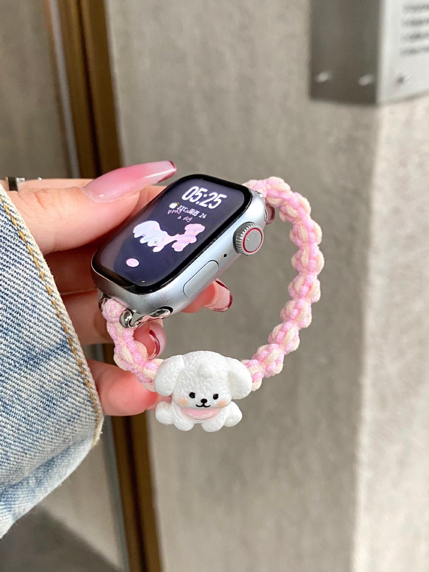 Applicable to Apple S11 generation iwatch109876SE watch Huawei GT5 cartoon elastic strap Xiaomi 9pro applicable: xiaomi 8/9/10 universal