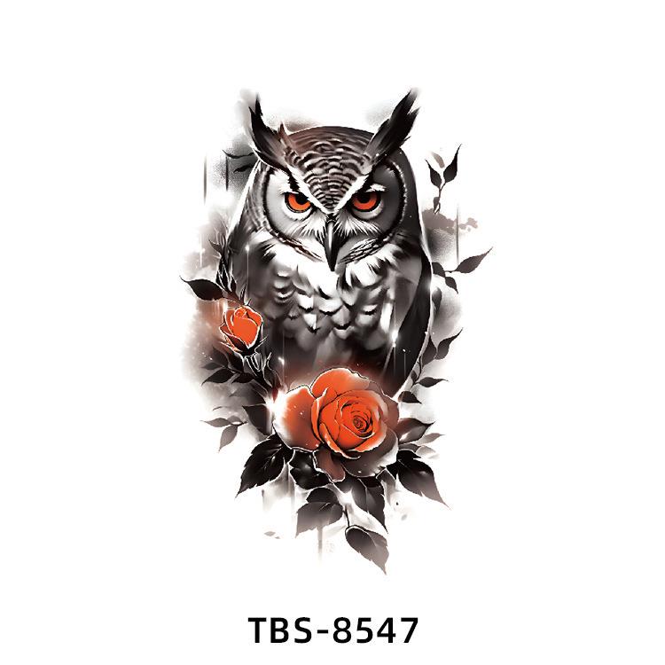 Realistiska Djurtotem Tatuering Klistermärken: Drake, Fenix, Tiger, Varg