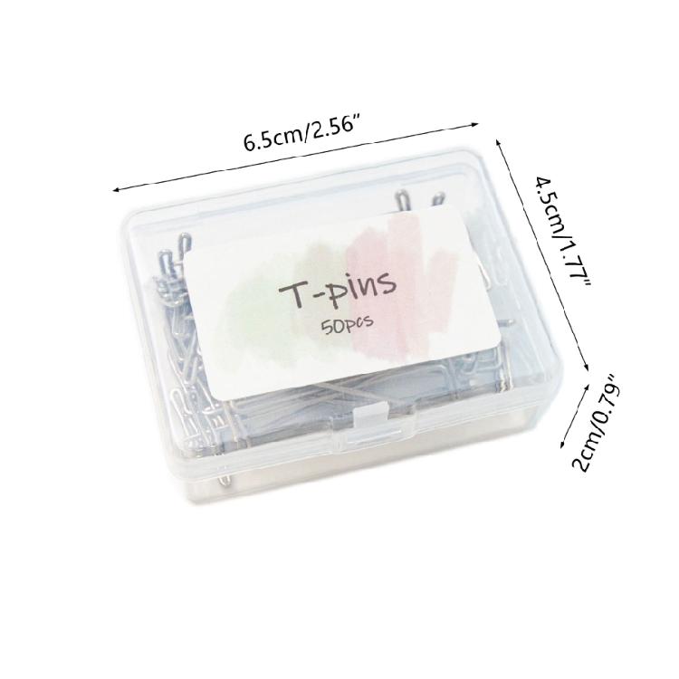 Stainless Steel T-Pins Needle Wigs Sewing Pins for Holding Wigs Hair Extender Wigs