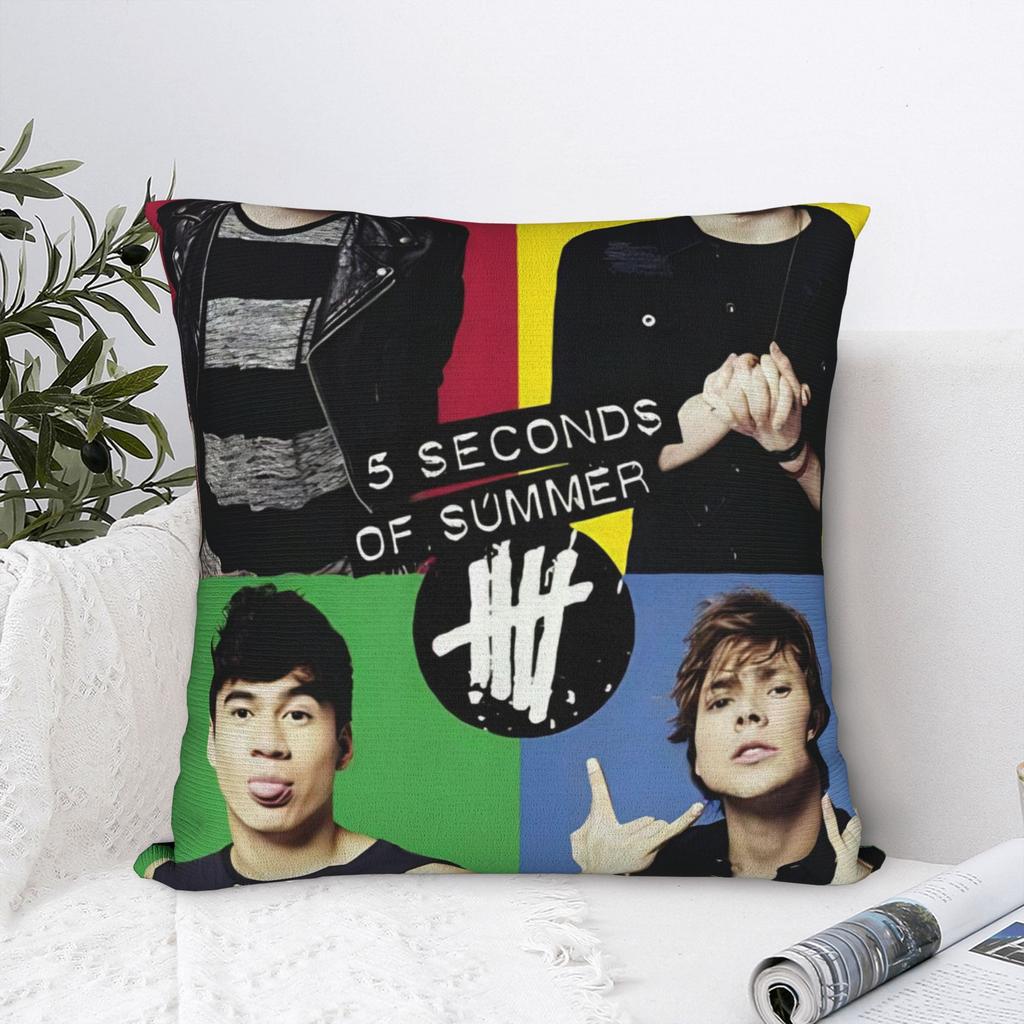 Michael Clifford 5 Second Pillow Cover Soft Cushion Cover Retro Trendy Pillow Case For Living Room Sofa