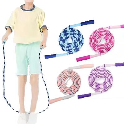 2,8 m verstellbares Springseil aus weichem PVC mit Bambusgelenk, für Kinder, zum Abnehmen, Sportgeräte, Springseil, nicht leicht zu verknoten