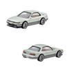Hot Wheels Premium 2-Pack '91 Nissan Sentra SE-R/Nissan Silvia (S13) [Diecast Car] [Ages 3 and Up] HYF04