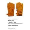 ZISIZ Outdoor Camping Wood Stove Heat Resistant Leather Gloves - Short