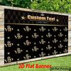 Custom VIP Welcome Banner, Black Gold Star & Crown Backdrop for Red Carpet, Prom & VIP Events