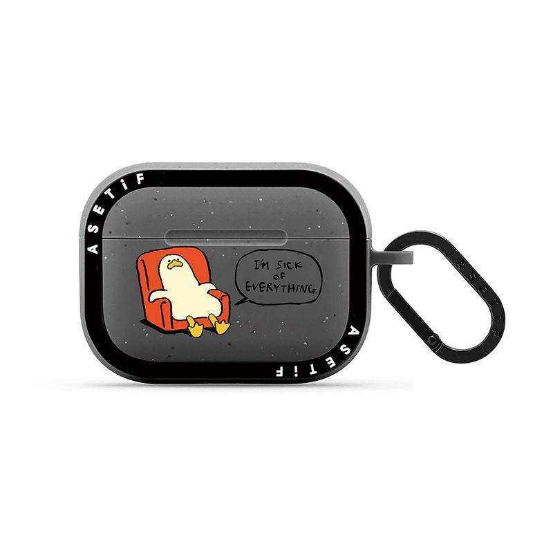 

Серый чехол для наушников Airpodspro Беспроводная гарнитура Pro2 Силиконовый чехол Защитный чехол AirPods Декадентский Утенок Второе поколение Партнер Арахис Мокко Кот Apple Airpods Pro Frosted Grey Earphone Set -059