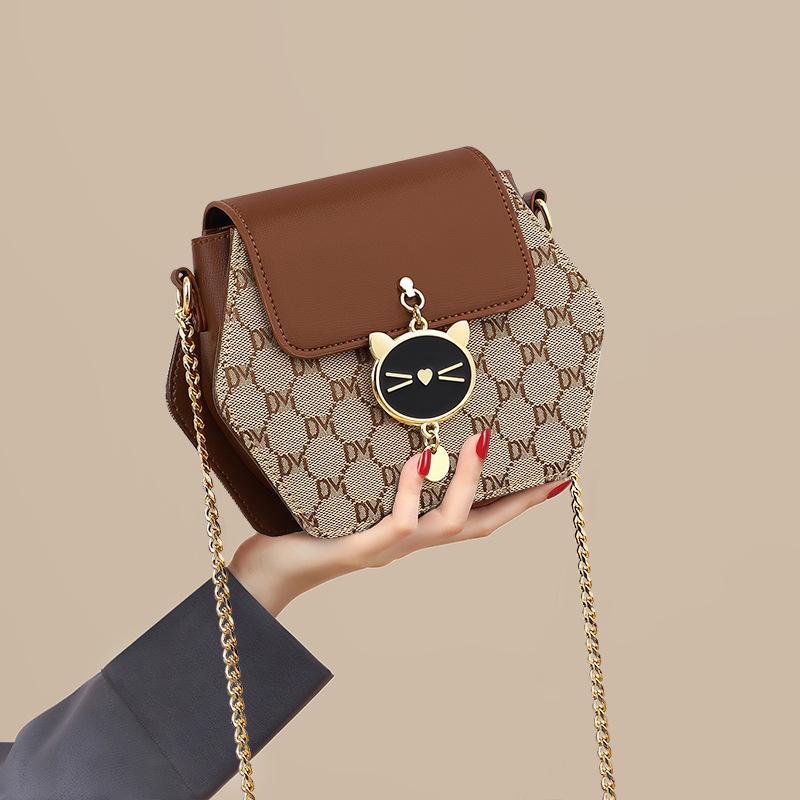 All-match New Crossbody Bag for Women's Autumn High-end Chain Bag Light Luxury Style Small Bag