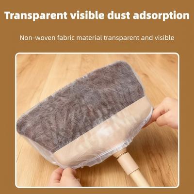 Static Broom Covers 100PCS,Disposable Hair Catcher Sheets for Sweeping - Lint&Pet Hair Remover,No-Mess Floor Cleaning Essentials