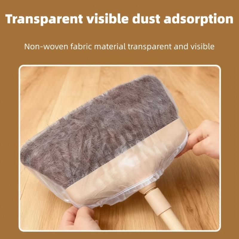 Static Broom Covers 100PCS,Disposable Hair Catcher Sheets for Sweeping - Lint&Pet Hair Remover,No-Mess Floor Cleaning Essentials