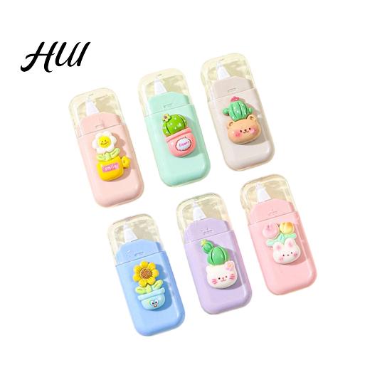 Doll Shaped Correction Tape 6Pcs Cute for Students Portable Mini Whiteout Roller Smooth Cartoon Non-Break School Office Supplies Eye-catching