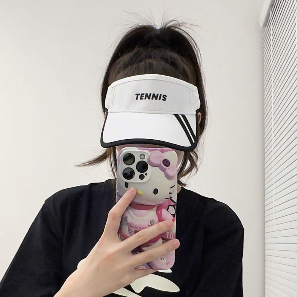 

Adjustable Anti-UV Sun Hats Cotton Tennis Hat Empty Top Visor Caps Golf Hiking