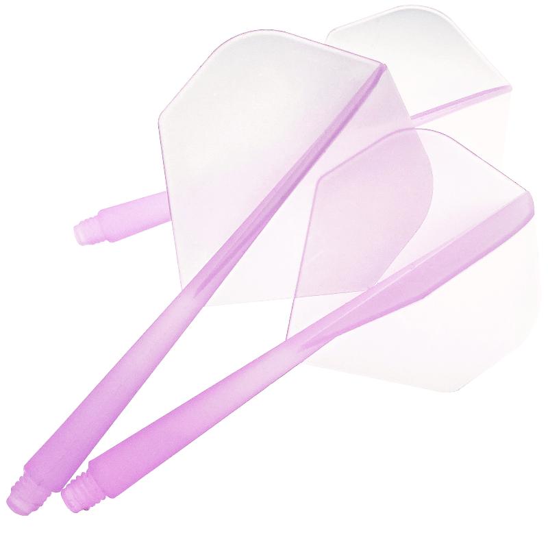 75% Transparent 2BA Darts 3 Stück Anti-Drop L-Form Flight Leichte Tragbare Darts für Treffen mit Freunden Indoor-Spiel