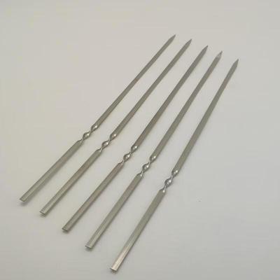 Brochettes Plates Barbecue en Acier Inoxydable