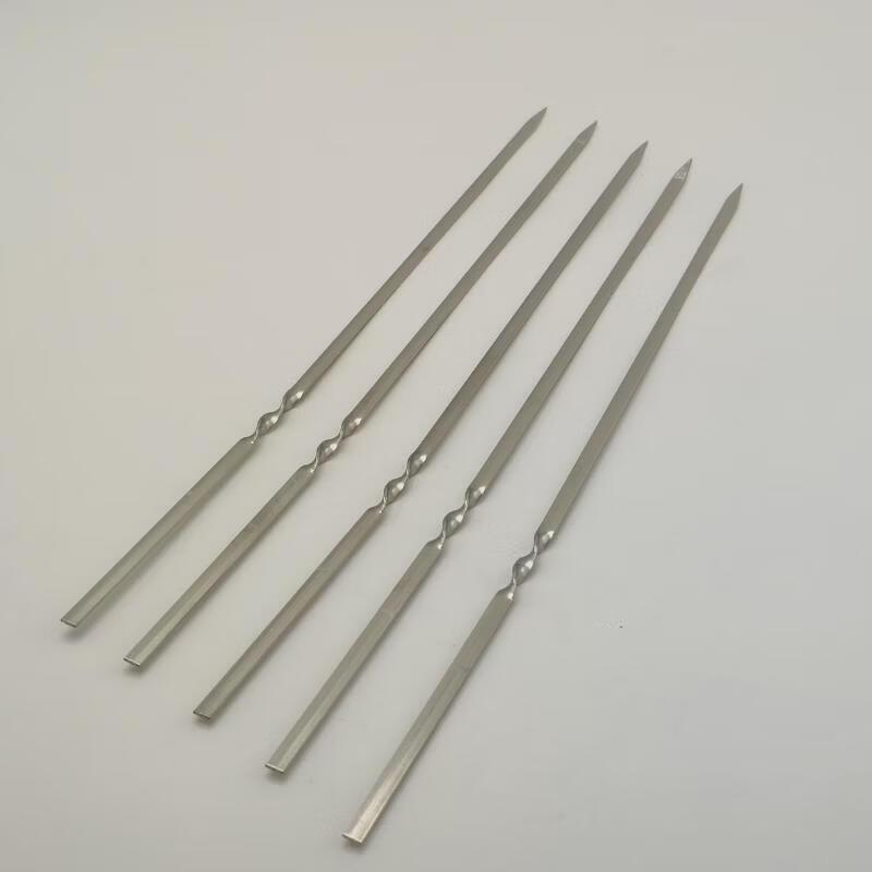 Stainless Steel Flat BBQ Skewers