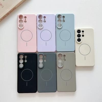 Original Flüssigsilikon Magnetisch Für Magsafe Hülle Für Samsung Galaxy S26 Ultra S25 Plus S24 S23 S22 Kabelloses Laden Weiche Hülle